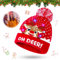 Weihnachtsmütze Kinder, LED Weihnachtsmütze, Mütze mit LED Licht Kinder, Weihnachtsmann Mütze, Einheitsgröße für Kinder und Erwachsene, Weihnachtsmann Nikolausmützen, Festlicher Glanz für Weihnachten