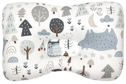 champracer Kindkissen, Kindkissen zu Flathead Kindkissen, Kindkissen, 0-12 Memory Foam Reisekissen, Autositz (Eisbär,28 * 20 * 5cm)