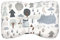 champracer Kindkissen, Kindkissen zu Flathead Kindkissen, Kindkissen, 0-12 Memory Foam Reisekissen, Autositz (Eisbär,28 * 20 * 5cm)