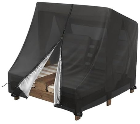 Outdoor Lounge Chair Covers Waterproof Patio Double Chaise Lounge Chair Cover Pool Lounge Chair Cover Lounger Covers Wetterfeste Schutzhülle für Outdoor Rasen