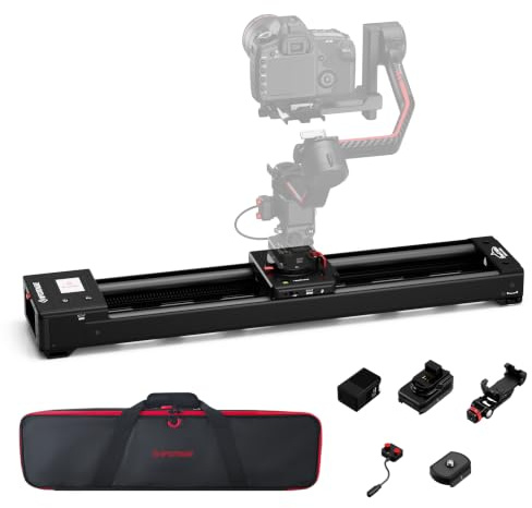 IFOOTAGE Shark Slider Nano II-660,Cursore Dello Squalo Motorizzato Della Macchina Fotografica da 46cm,Controllo Touch Screen APP/IPS,Scatto Panoramico a 360°,Ultra Silenzioso,Carico Fino a 3,5kg