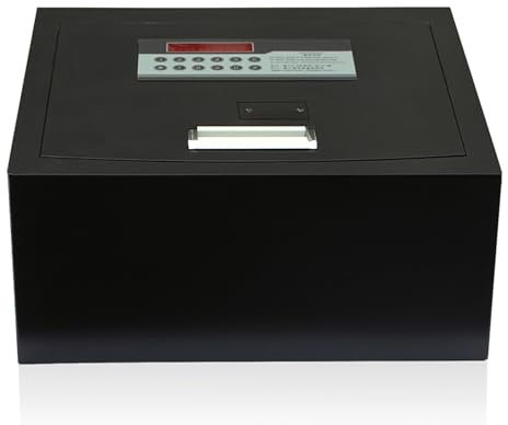 XRRJFYH Bodentresor mit Zahlenschloss Safe mit Schlüssel Kleiner Tresor Schranktresor für Hotel, Büro, Zuhause(40x35x18cm/16x14x7in)