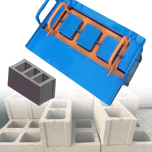 FLNOZAMZ Extrusion Brick Machine, Concrete Block Machine, 45s Fast Forming, Multiple Molds Optional, 23kn Pressure, Vibration Frequency 212 Times/Min (H5)