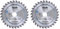 kwb Kreissägeblatt 190 x 30 mm, schneller Schnitt, Sägeblatt geeignet für Weich- und Hartholz, Tischlerplatten und Spanplatten (Packung mit 2)