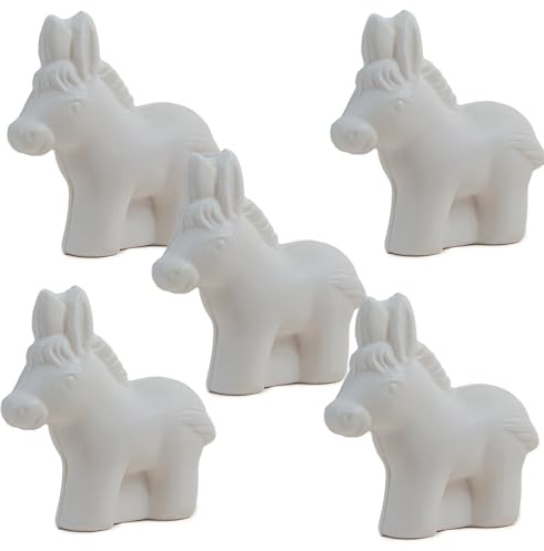 French Novelty Seife – Eselform mit Bio-Eselsmilch – für Körperwäsche oder Dekoration – 145 g – 5 Stück