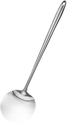 OUNONA Wok Spatel mit Langem Griff Hitzebeständig Küchenutensil für Sicheres Wenden und Servieren für Pfannen und Woks Langlebig und Platzsparend