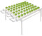 SYNCMH Hydroponic Grow Kit, 102 x 62 x 35 cm, 54 fori, tecnologia NFT con tubi in PVC-U, sistema di coltivazione idroponica per erbe, verdure, circolazione dell'acqua, per casa, ufficio, giardino