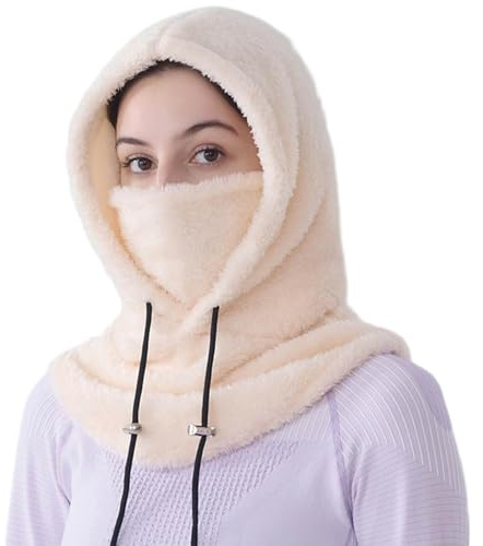 Tavaler Sturmhaube Herren Damen Winter Balaclava Fleece Kapuzenschal Thermo | Skimaske Atmungsaktiv Schalmütze Winddicht Skimütze Warm Mütze Einstellbar Waschbar für Radfahren Snowboarden Skifahren