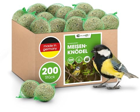 Meisenknödel mit Netz 200 Stück - Vogelfutter für Wildvögel - 18 Kg Wildvogelfutter