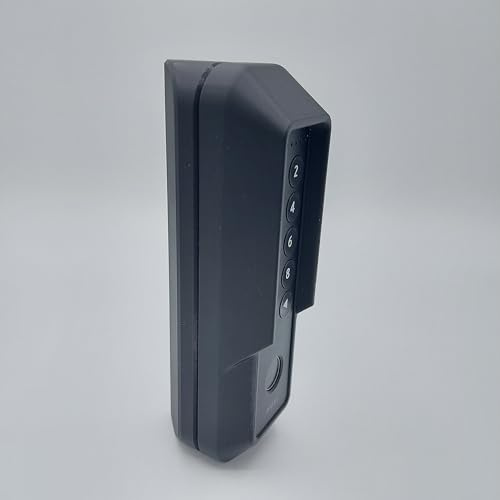 Schutzcover mit Vordach für Nuki Keypad 2.0 in Schwarz (Montageart: Eck/Winkel)