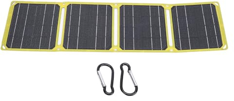 Panneau Solaire Pliable 40W ETFE Silicium Monocristallin Étanche USB Type C DC Panneau de Charge Solaire Portable avec Régulateur de Tension pour Camping en Plein Air