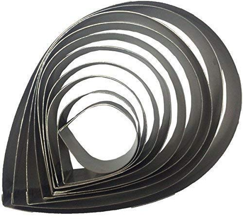 Musykrafties Rose Dahlia Flower Cutter 10-Pieces Set for Fondant Gum-Paste Polymer Clay