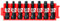 BOSCH CCSSQV108 8-Piece Assorted Set 1 in. Impact Tough Square Insert Bits with Clip for Custom Case System