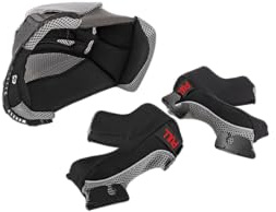 O'NEAL | 8SRS Helm Innenfutter & Wangenpolster | Motocross MX Enduro Motorrad | Helmpolster, Innenpolster, Ersatzpolster | Liner & Cheek Pads 8SRS Helmet | Erwachsene | Schwarz | Größe M (57-58 cm)