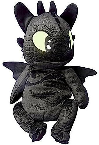 Joy ToyUnbekannt 76063 Drachenzähmen Dragons-Thootless Plüschrucksack, schwarz