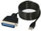 PremiumCord USB Druckerkabel auf parallel Port LPT (CEN36M), IEEE 1284, Länge 1,5m
