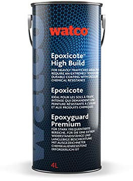 Watco Epoxicote Antidérapant, peinture de sol antidérapante mono-couche, résistante et durable, 4L (Gris)
