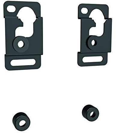 SCHWAIGER 662658 TV Wandhalterung Flachbildschirme alle Größen Ultra flach VESA unabhängig 13-70 Zoll bis 50 kg schwarz