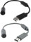 Confezione da 2 cavi di ricambio per controller cablati Xbox 360, cavo adattatore per Xbox 360, per Xbox 360, confezione da 2, nero e grigio