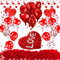 Valentinstag Dekorationen Set, Herzballons mit Rosenblättern Liebesherz Folienballon Rote Konfetti Luftballons für Hochzeit Valentinstag Jahrestag Braut Verlobung Romantische Nacht Party