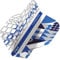 RED DRAGON Luke Humphries Cool Hand Hardcore Stack White and Blue Dart Flights - 3 Sets Per Pack (9 Flights in Total)