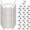 Lot de 100 clips en acier inoxydable pour vitre de serre, 50 clips en fil de fer et 50 clips de chevauchement en Z pour serre