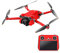Skins4u Drohnen Aufkleber Skin Sticker Set Folierung für DJI Mavic Mini 3 Pro fluoreszierende Neon hochglanz Folie (neon rot)