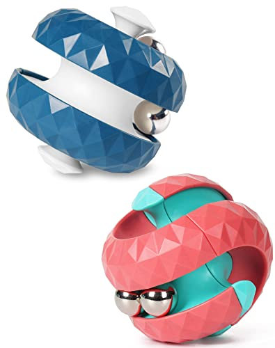 Drehbarer Würfel, Kugel, Labyrinth-Ball, Fidget-Hand-Spinner, sensorisches Spielzeug, Angstlinderung und Stressabbau, Fingerspitzen-Gyro-Spielzeug, pädagogisches Puzzle-Spiel für interaktives