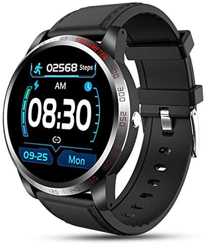 QESTO AKK Smart Watch W3 ECG + PPG HRV Pressione Sanguigna Cardiofrequenzimetro Attività Tracker Uomo IP67 Impermeabile Sport Smartwatch (F)