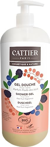 Cattier Gel douche 1L sans sulfate - Parfum Fruits des bois