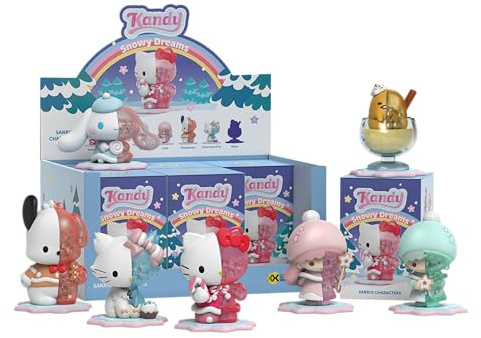Mighty Jaxx Sanrio Kandy x Sanrio (Snowy Dreams) | Überraschungsbox-Sammelfigur | Container mit 6 Zeichen