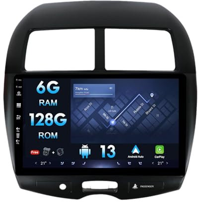MISONDA Radio Coche 10 Pulgadas Autoradio Android 13 Doble DIN para Mitsubishi ASX 1 (2010-2016) con Cámara y micrófono Gratis|6G+128G|Soporte GPS/Carplay/DSP/Dab/WiFi/BT/USB/MirrorLink/SWC/FM