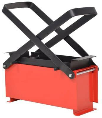JHLP DIY Papierziegelmacher – Metallpresse für Feuerofen Heizung – Heimwerkzeug für effizienten und nachhaltigen Brennstoff – 33 x 15 x 13 cm – umweltfreundliche Alternative