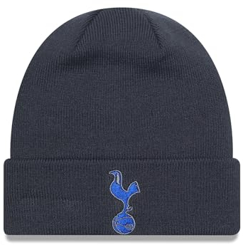New Era Tottenham Hotspur FC Strickmütze mit offiziellem Logo, Blau, Einheitsgröße, Blau, Einheitsgröße
