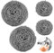 4Pcs Metal Scourer, Stainless Steel Kettle Descaler Ball Removes Tough Food Stains & Grease Scrubber Pad Washing Dishes Cleaning for Limescale Remover Kettle Descalers