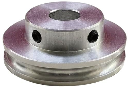 Konrunppy Riemenscheibe Aluminiumlegierung Rundriemen Motorspindel Antriebsriemen Scheibe Aluminium Riemenscheibe (Innendurchmesser 10mm)