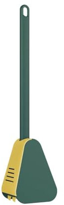 esmen Brosse de Toilette Brosse de Toilette Brosse de Toilette en Silicone avec Support Tête Plate Flexible Mural Nettoyant