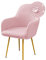 Highdi Housse de Chaise Salle à Manger avec Accoudoirs, Extensible Housse de Chaise Jacquard Imperméable, Couverture de Chaise Lavable pour Restaurant Hôtel Banquet Décor (Lot de 2,Rose)