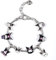 Ubephant Bracciale Kuromi, Bracciale Sanrio, Kuromi Bracciale Bambina, Kuromi Bracciale Pendente, Kuromi Regolabili Bracciale 18+5cm Kuromi Braccialetti Amicizia Sanrio Gioielli Regalo per Fans