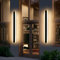 Mikeru 100cm Outdoor Wall Lights 2pack, 3 Color Change Minimalist Long Outdoor Wall Light 3000k/4500k/6000k 35w Hard Wired Exterior Long Wall Light 3800 Lumens Garden Fence Lights for Garden, Balcony