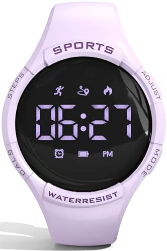 Schrittzähler Uhr Damen Herren Digital Uhr Armband Fitnessuhr ohne App und Handy Digitale Armbanduhr Sportuhr Kalorienzähler Entfernung Laufuhr Fitness Tracker Kinder Uhren für Jungs Wecker