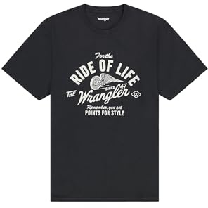 Wrangler Men's Americana Tee T-Shirt, Faded Black, XXXX-Large
