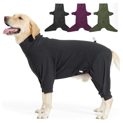 LIANZIMAU Hundepullover Fleece Kleine Mittelgroße Grosse Hunde Fleecemantel mit Beinen Hunde Fleece Wintermantel Warmer Hundepullover Hunde Pyjama Hunter Hundepullover