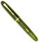 Ranvi Jinhao 9019 Acrylic Fountain Pen, 0.5mm Heartbeat nib with Ink Converter, Green Classic Design Smooth Writing Pen (Gold Trim)