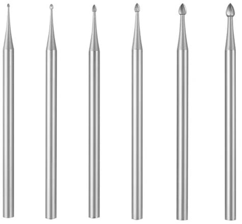 Vkyipg 6 Pcs Jewelry Bud Burr - 3/32inch Shank Lapidary Making Tools Bud Burs Jewelry Engraving Bits for Rotary Tools
