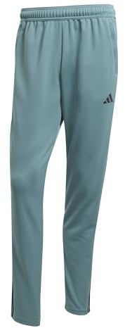 adidas Herren Train Essentials 3-Stripes Training Pants, preloved Teal/Black, XL