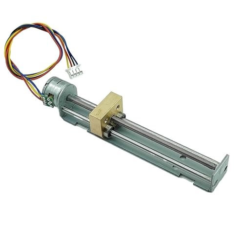 GTPBAO Mikrobewegung 2 Phase 4 Draht 15mm Micro Schrittmotor Linear Slider Tisch Schrittmotor Metall Gleitmutter Moving Block Getriebeschlitten