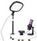 Kit di streaming video live (Deluxe) per videochiamate, giochi, podcast, YouTube, creazione di contenuti. Include webcam 2k 60 FPS, microfono cardioide professionale e luce piatta a LED per Android