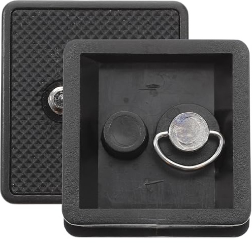 NUOBESTY Plaque De Fixation Rapide 41mm pour Trépied, Support D'appareil Photo Compatible Vis 1/4 Pouce, Lot De 2 Pièces, Noir Accessoires De Montage Stables Et Antidérapants pour Trépied DSLR