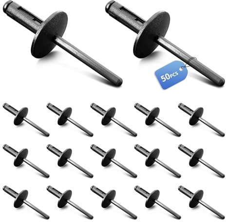 Kunststoff Blindniete Spreiznieten Clips Kunststoffnieten - Blindnieten 6mm für Auto Stoßstange Kotflügel Radkasten Befestigung, Radlauf Verkleidung Clips Kunststoffnieten für BMW X3 usw. 51717002953